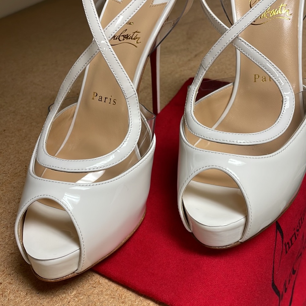 NWT❤️Christian Louboutin❤️ Cupidivipi 120 Platform Heels - Picture 4 of 10